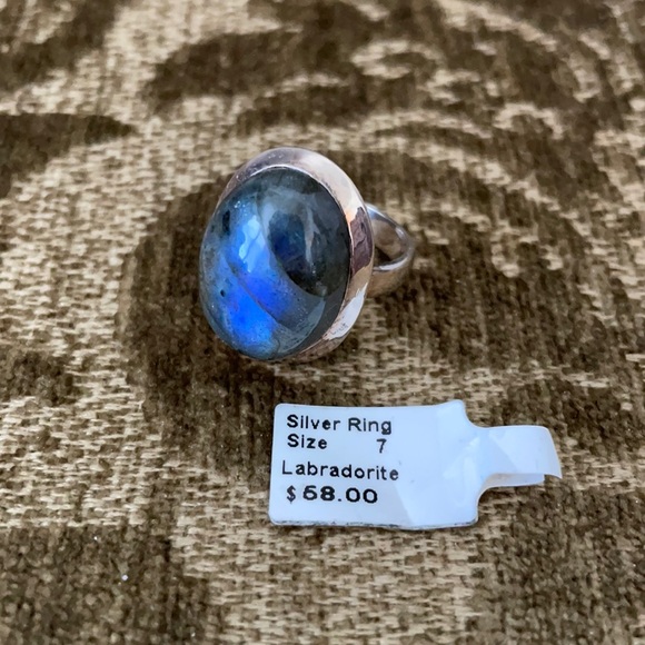 NWT Labradorite Sterling Silver Ring Size 7 - Picture 1 of 5